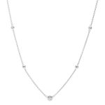 collier argent femme