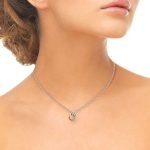collier argent femme