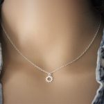 collier argent femme