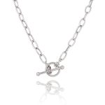 collier argent femme