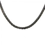 collier argent homme
