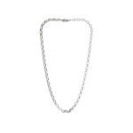 collier argent homme