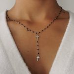 collier croix femme