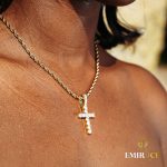 collier croix femme