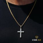 collier croix homme