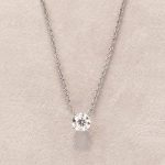 collier diamant solitaire