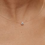collier diamant solitaire