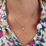 collier diamant solitaire