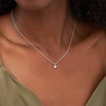 collier diamant solitaire