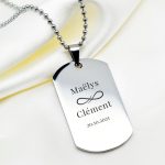 collier homme personnalisé