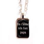 collier homme personnalisé