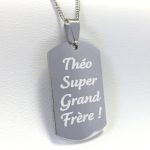 collier homme personnalisé