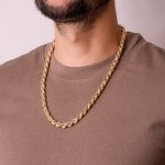 collier or homme