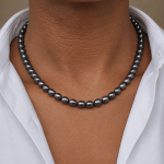 collier perle homme
