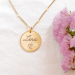 collier prénom or