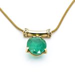 pendentif emeraude
